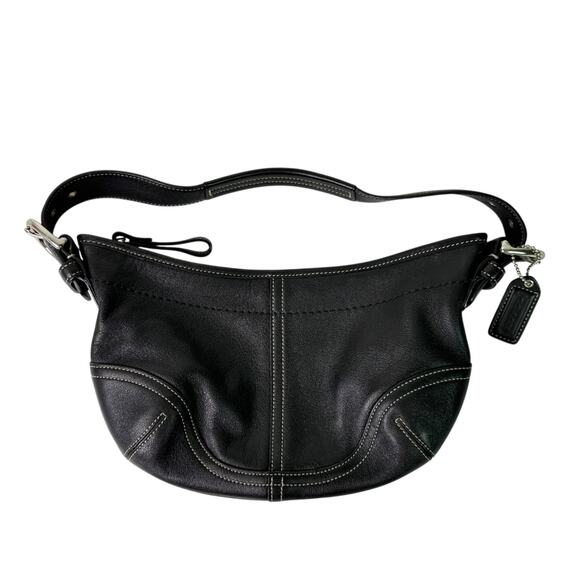 Coach 9541 Soho Small Hobo Black Leather Bag Purse Shoulder Bag Y2K Vintage - Picture 1 of 16